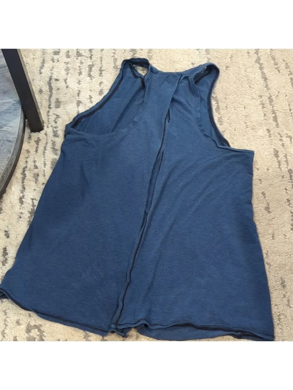 Lululemon All Tied Up Tank Wee Stripe Heathered Black Poseidon